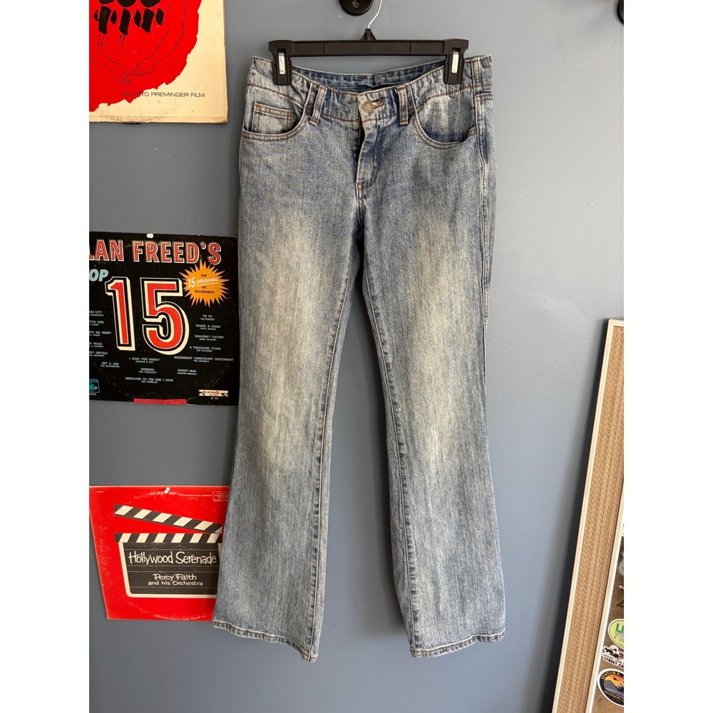 Brandy MelvilleJ. Galt Blue Mid Rise Flared Bootcut Y2K Denim Jeans Size S